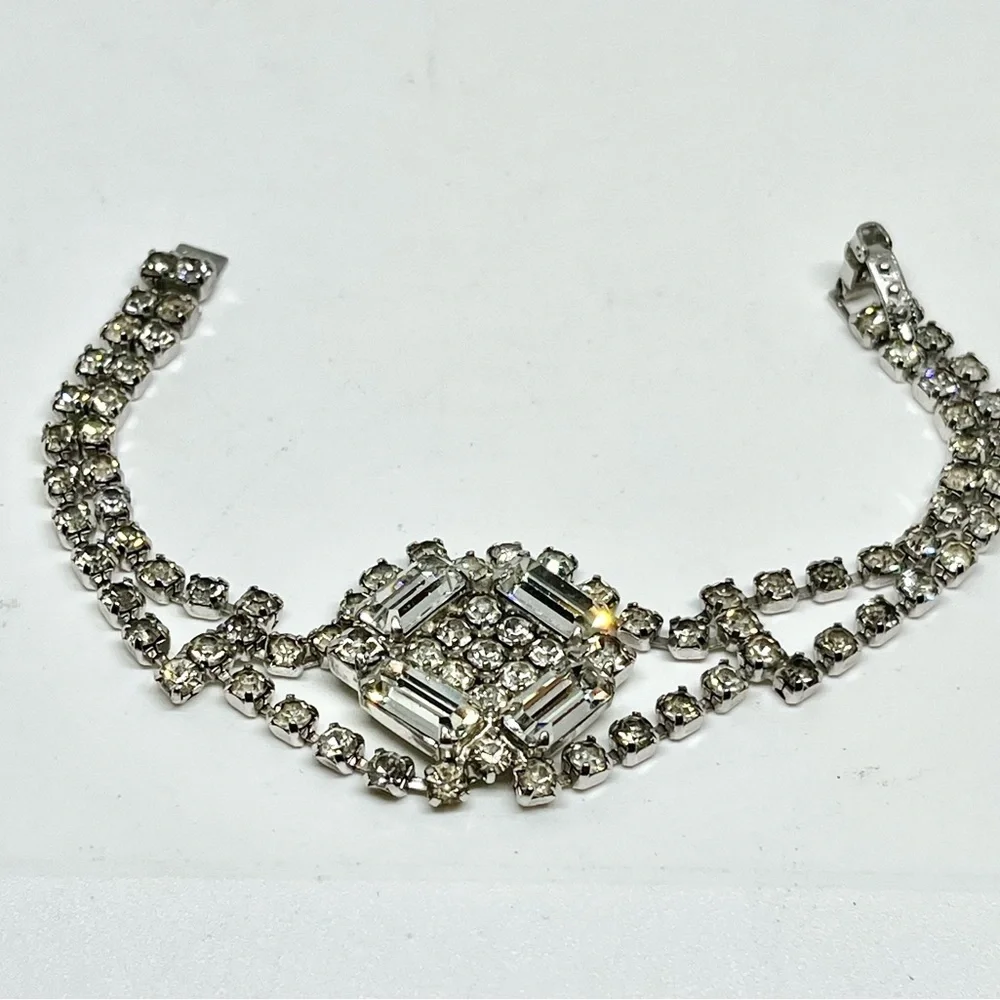 Vintage rhodium plated